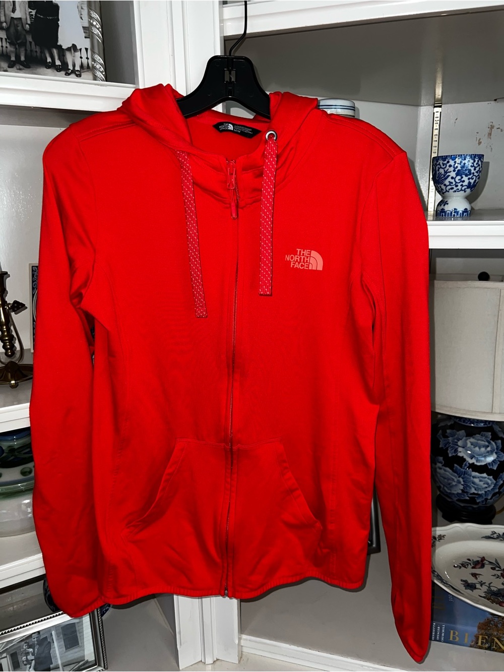The North Face deep Coral Full-Zip Hoodie